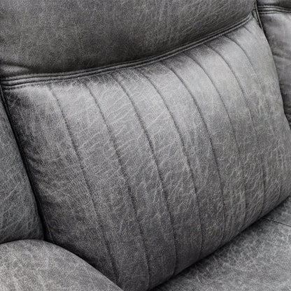 Leon Electric Recliner Sofa Grey 2 Seater