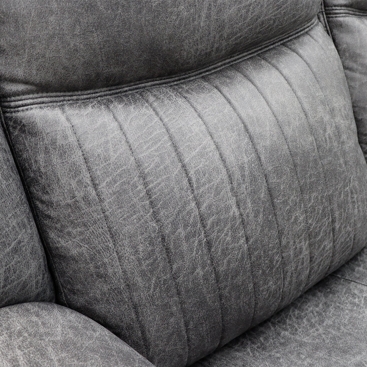 Leon Electric Recliner Sofa Grey 3 Seater