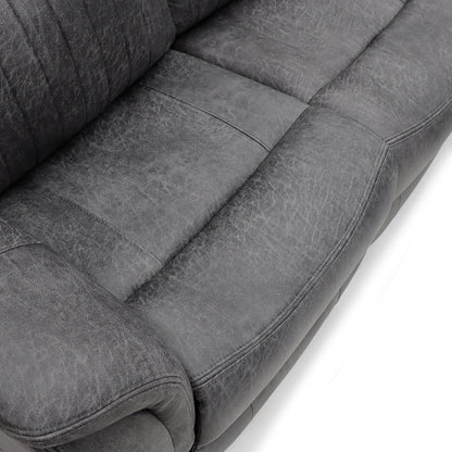 Leon Electric Recliner Sofa Grey 3 Seater
