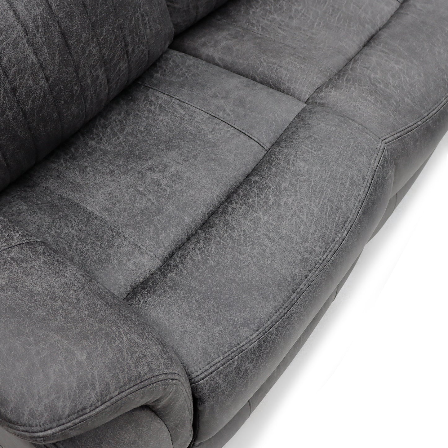 Leon Electric Recliner Sofa Grey 2 Seater