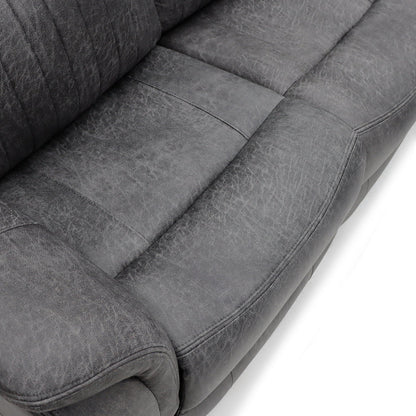 Leon Electric Recliner Sofa Grey 3 Seater