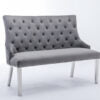 Majestic Grey High Back Bench - ASR Interiors