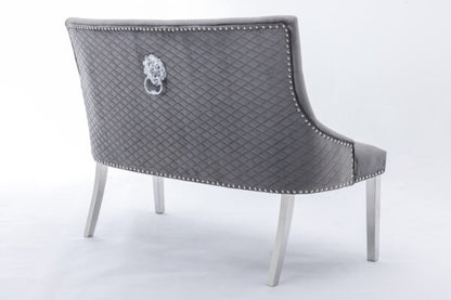 Majestic Grey High Back Bench - ASR Interiors