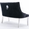 Majestic Black High Back Bench - ASR Interiors