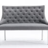 Majestic PU Grey High Back Bench - ASR Interiors