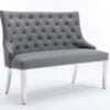 Majestic PU Grey High Back Bench - ASR Interiors