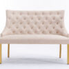 Majestic Gold Mink High Back Bench - ASR Interiors