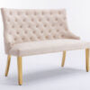 Majestic Gold Mink High Back Bench - ASR Interiors