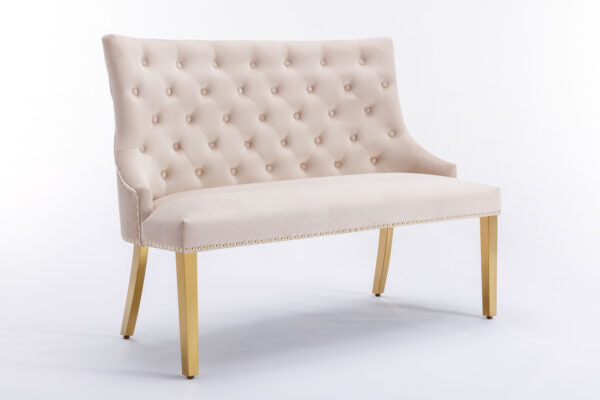 Majestic Gold Mink High Back Bench - ASR Interiors