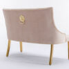 Majestic Gold Mink High Back Bench - ASR Interiors