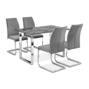 Windsor Black Velvet Chair - ASR Interiors