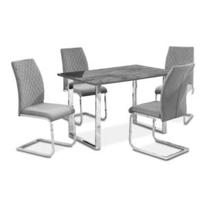 Zermatt Console Table (Grey Ceramic) - ASR Interiors