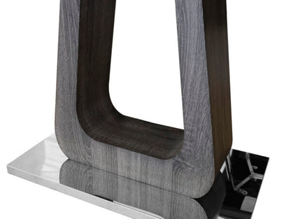 Zermatt 120cm Dining Table (120cm Fixed Top) (Grey Ceramic) with 4 Zermatt Chairs - ASR Interiors