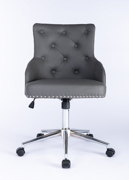 Majestic Grey PU Leather Office Chair - ASR Interiors