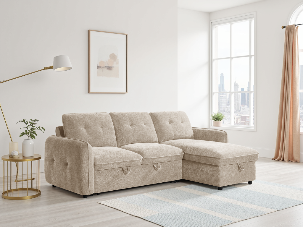 Moscow Sofabed Beige Universal Corner