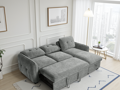 Moscow Sofabed Grey Universal Corner