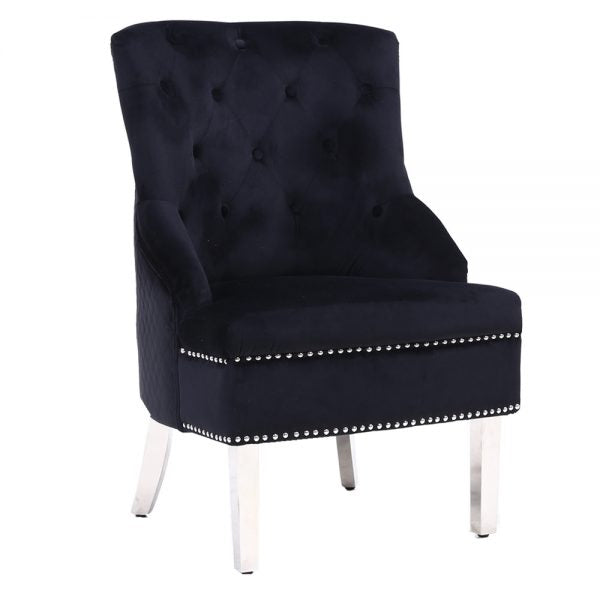 Majestic Black Wing Chair - ASR Interiors