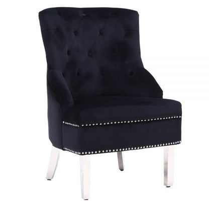 Majestic Black Wing Chair - ASR Interiors