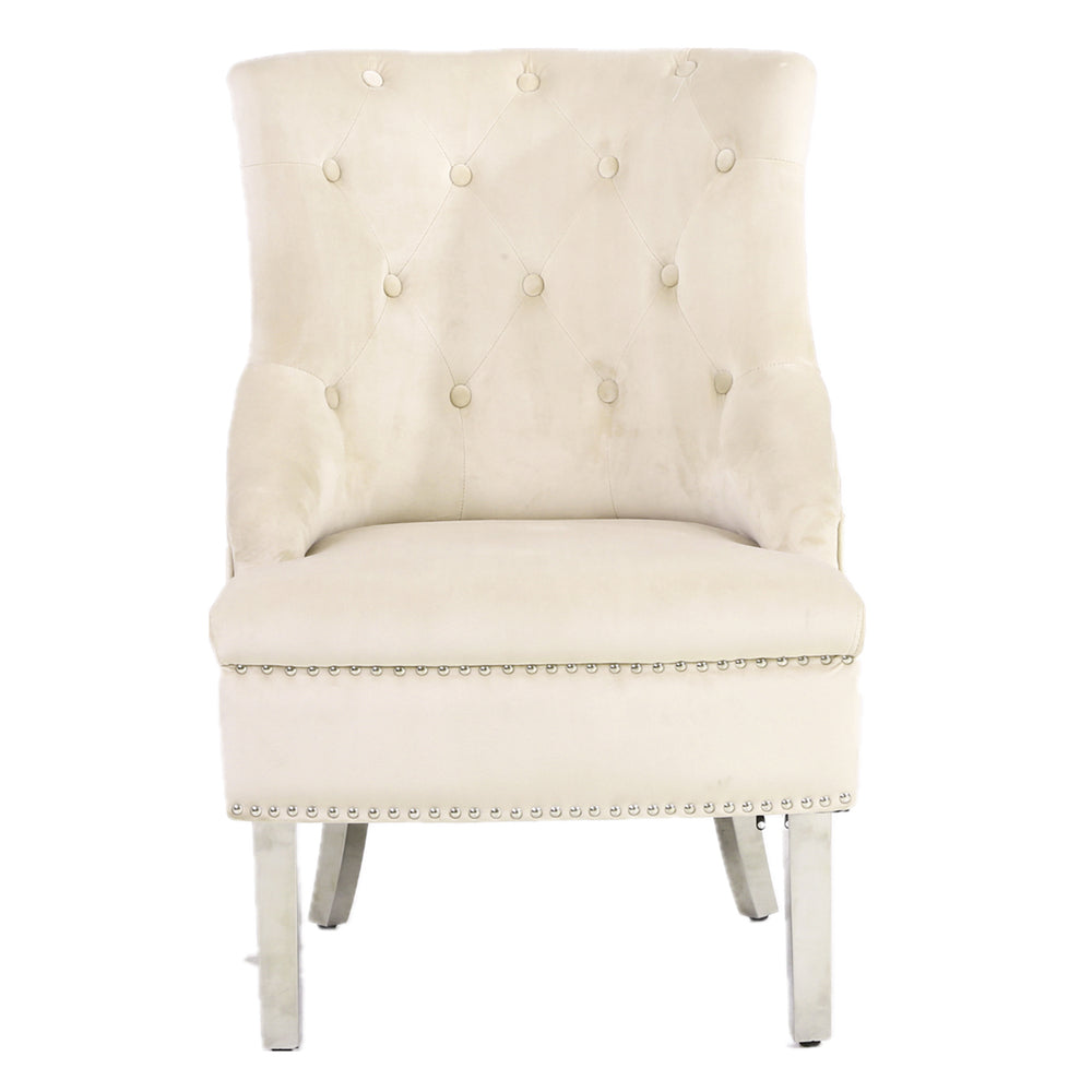 Majestic Mink Wing Chair - ASR Interiors