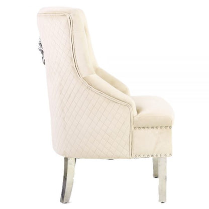 Majestic Mink Wing Chair - ASR Interiors
