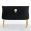 Majestic Gold Black High Back Bench - ASR Interiors