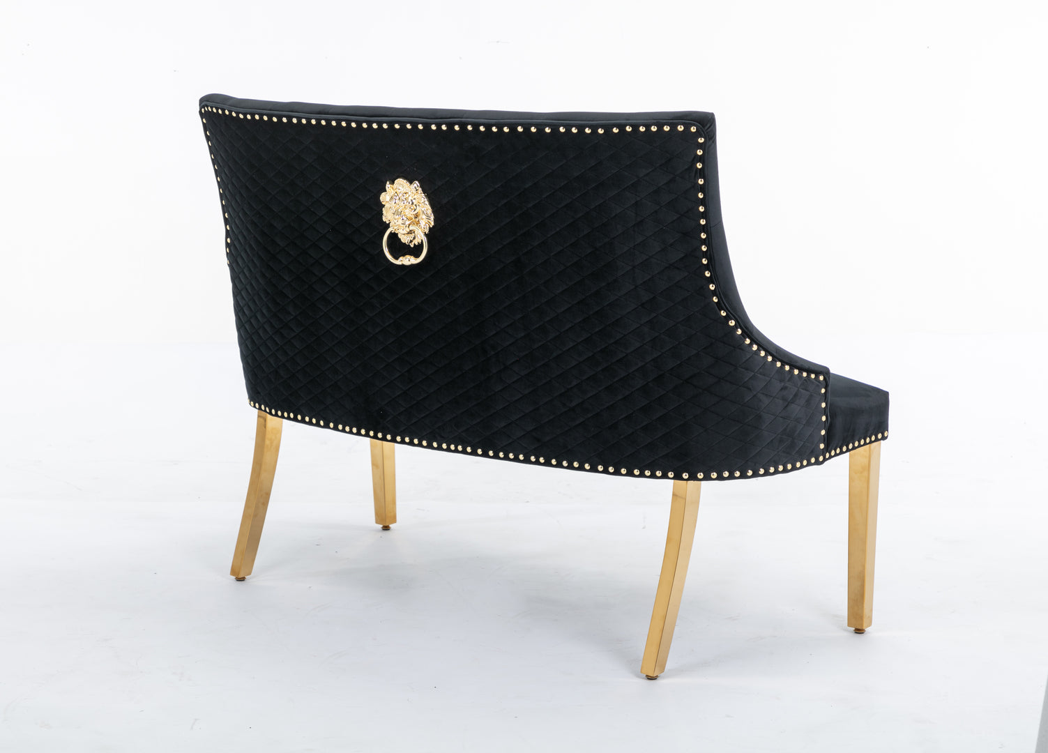 Majestic Gold Black High Back Bench - ASR Interiors