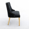 Majestic Gold Black High Back Bench - ASR Interiors