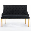 Majestic Gold Black High Back Bench - ASR Interiors