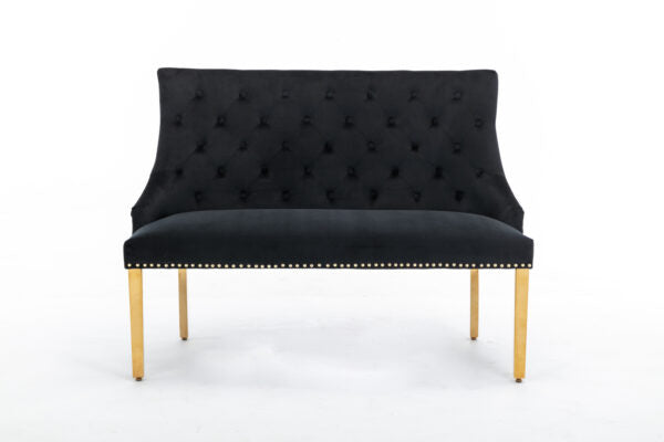 Majestic Gold Black High Back Bench - ASR Interiors