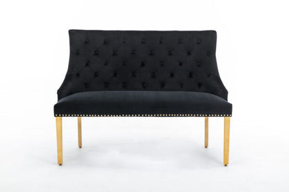 Majestic Gold Black High Back Bench - ASR Interiors