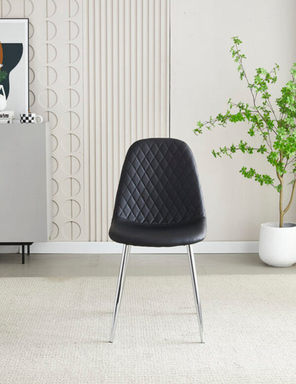 Mexico Black PU Dining Chair - ASR Interiors