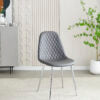 Mexico Grey PU Dining Chair - ASR Interiors
