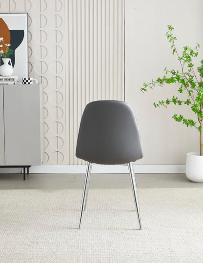 Mexico Grey PU Dining Chair - ASR Interiors