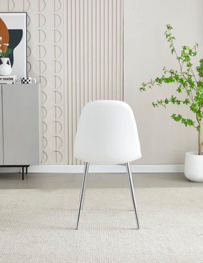 Mexico White PU Dining Chair - ASR Interiors