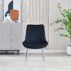 Mortiz Black Velvet Dining Chair - ASR Interiors