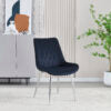 Mortiz Black Velvet Dining Chair - ASR Interiors