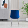 Mortiz Navy Velvet Dining Chair - ASR Interiors