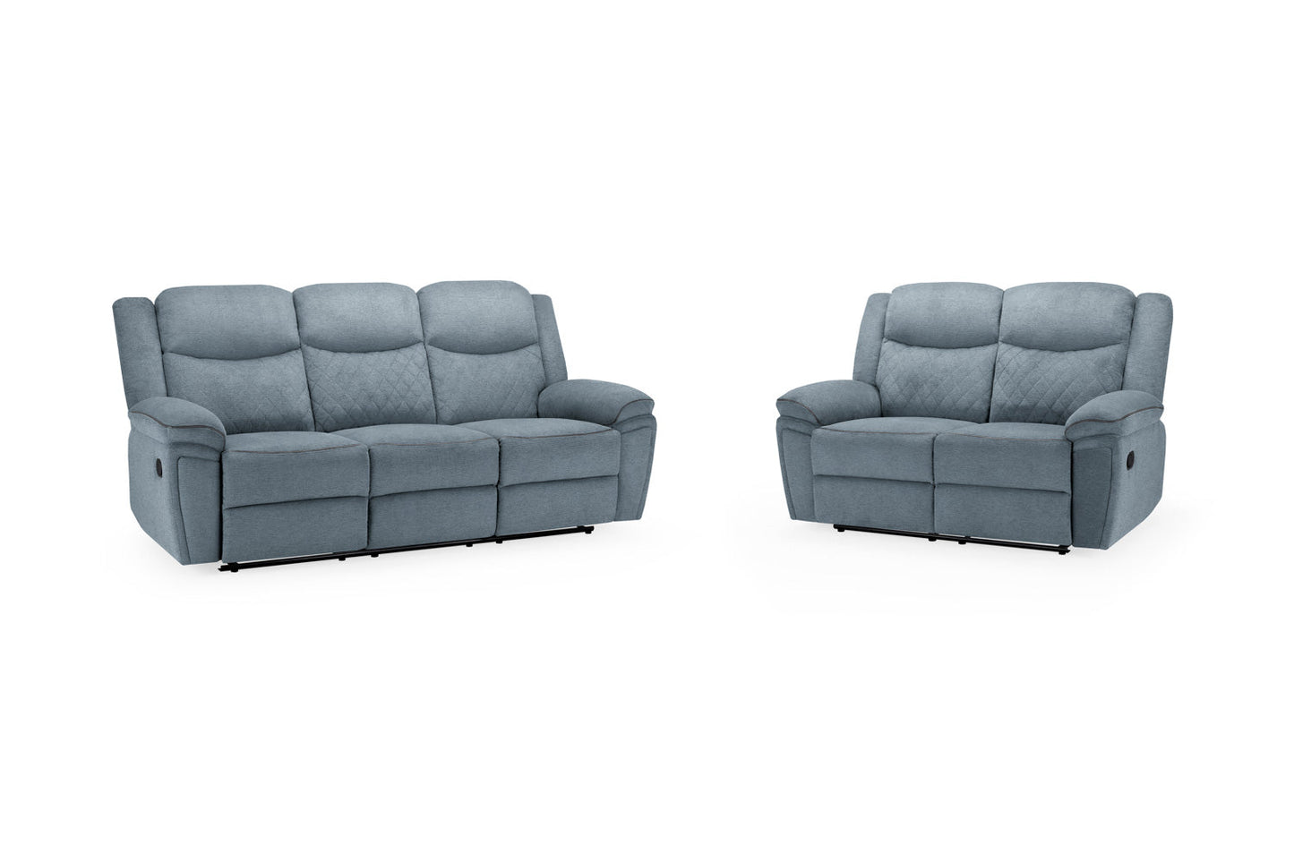 Myra Recliner Sofa Grey Fabric 3+2 Set