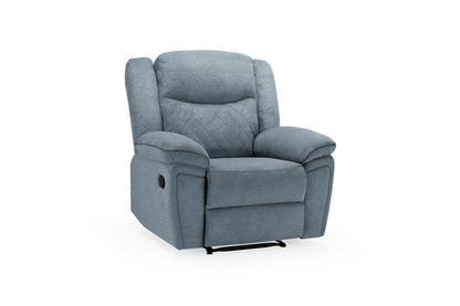 Myra Recliner Sofa Grey Fabric Armchair