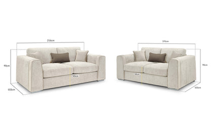 Naples Sofa Beige 3+2 Set