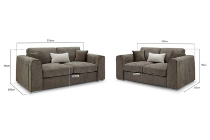 Naples Sofa Mocha 3+2 Set