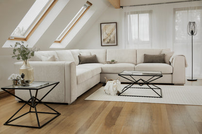 Naples Sofa Beige Large Corner