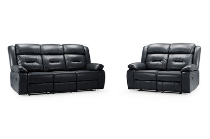 Novie Recliner Sofa Black 3+2 Set