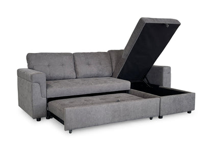 Omniya Sofabed Grey Universal Corner