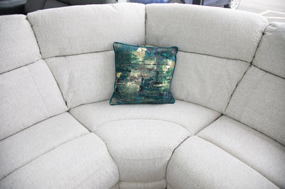 Owen Electric Recliner Sofa Beige Large Corner