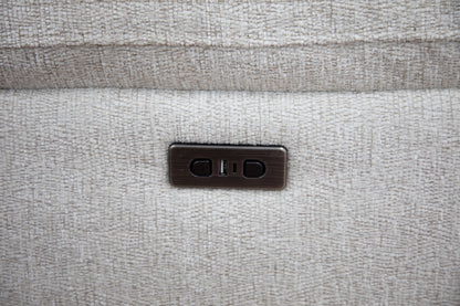 Owen Electric Recliner Sofa Beige Large Corner