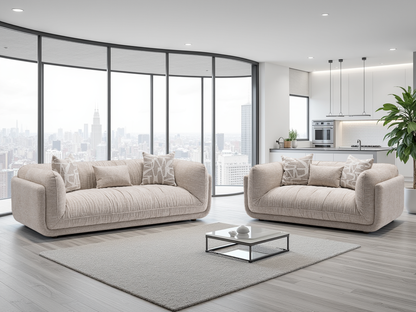 Oxford Sofa Beige 3+2 Set