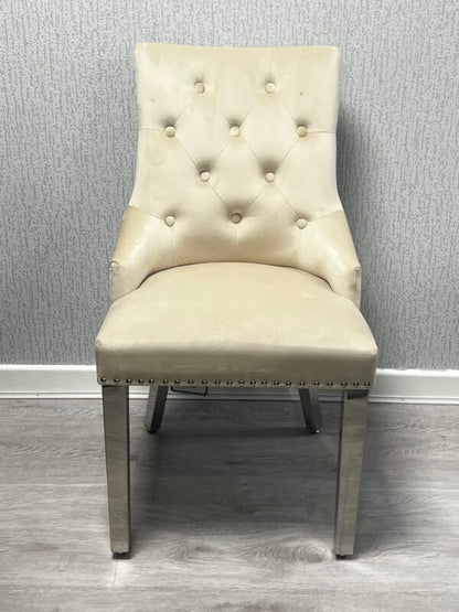 Valencia Mink Chrome Leg Dining Chair - ASR Interiors
