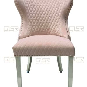Valentino Mink Velvet Dining Chair - ASR Interiors