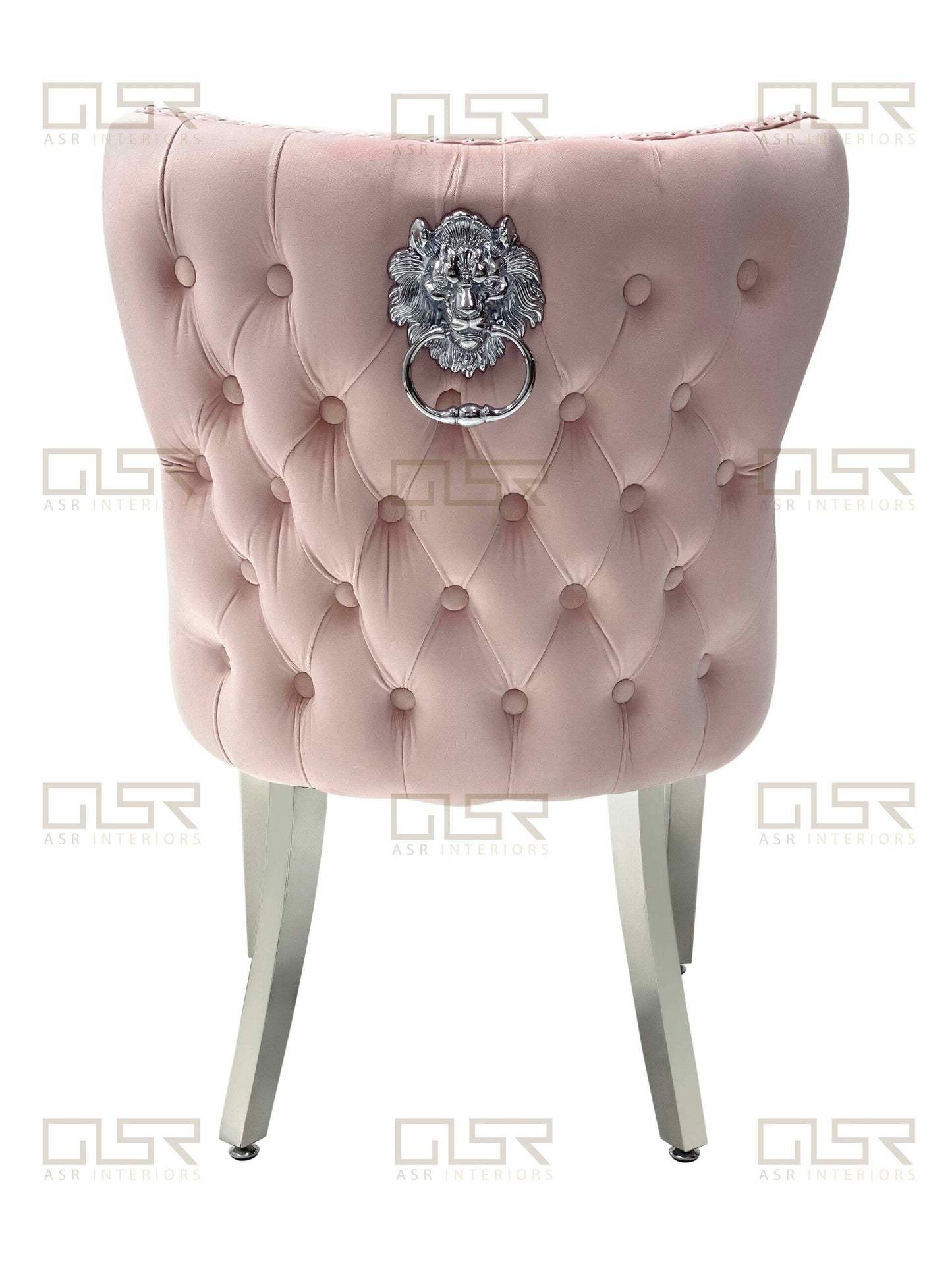 Valentino Pink Dining Velvet Chair - ASR Interiors